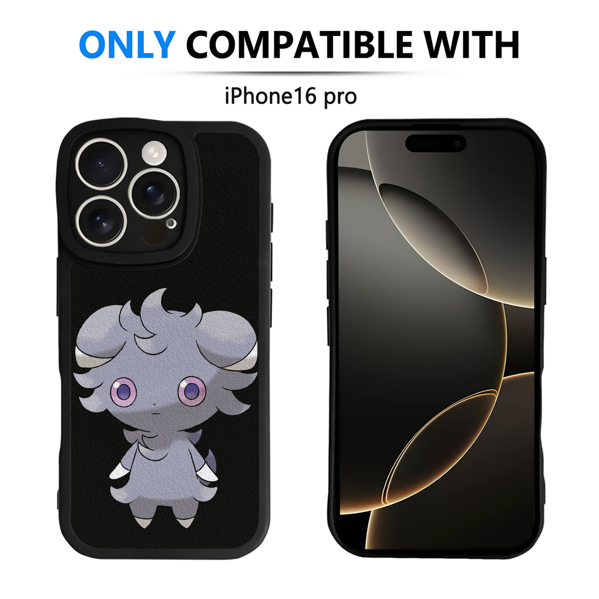 （画像用） ポケットモンスター Pokémon 【iPhone 16シリーズ対応】シリコンスマホケース（レザー調） 材質：シリコン